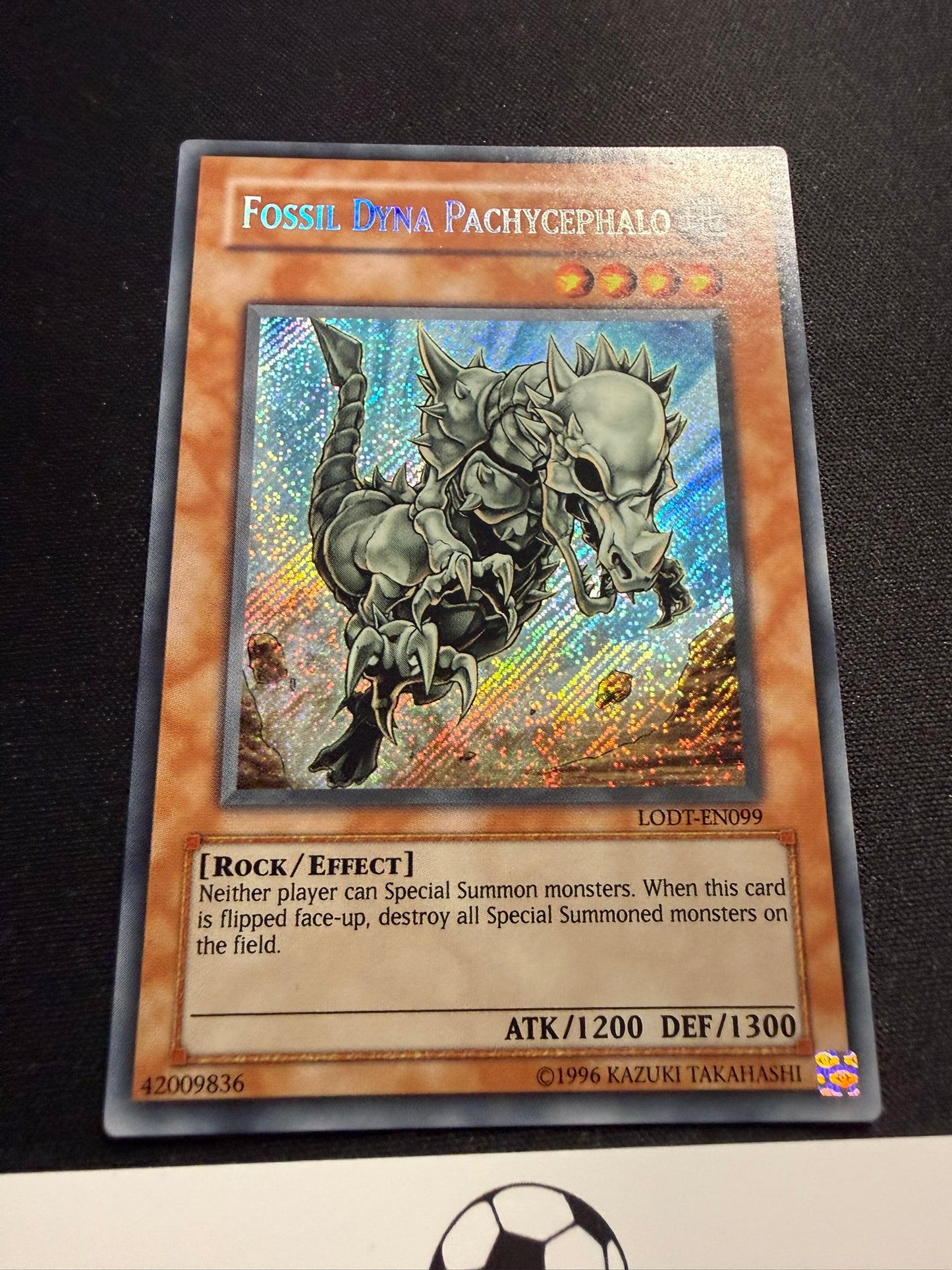 Fossil Dyna Pachycephalo - Secret Rare LODT-EN099 - LP - YuGiOh