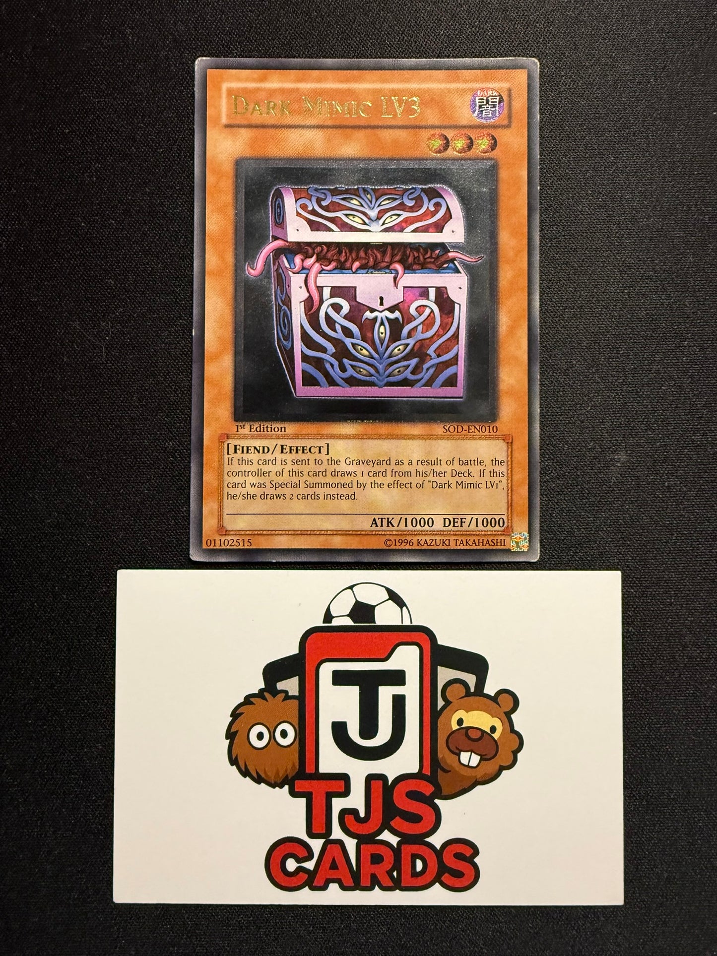Dark Mimic LV3 - Ultimate Rare 1st Edition SOD-EN010 - MP - YuGiOh