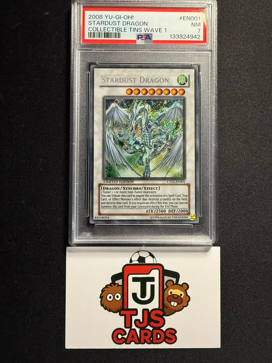 Stardust Dragon - PSA 7 - Secret Rare Limited Edition CT05-EN001 - YuGiOh