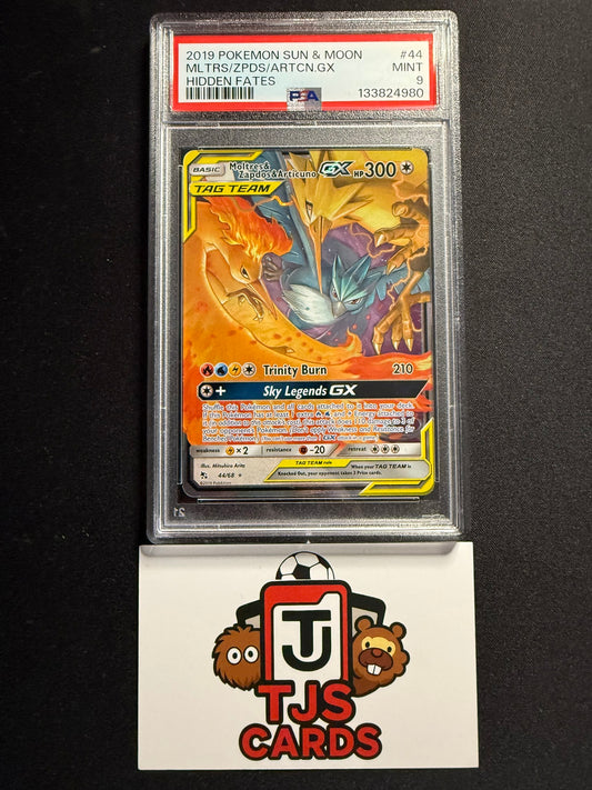 Moltres Zapdos Articuno GX - PSA 9 - Hidden Fates 44/68 - Pokemon