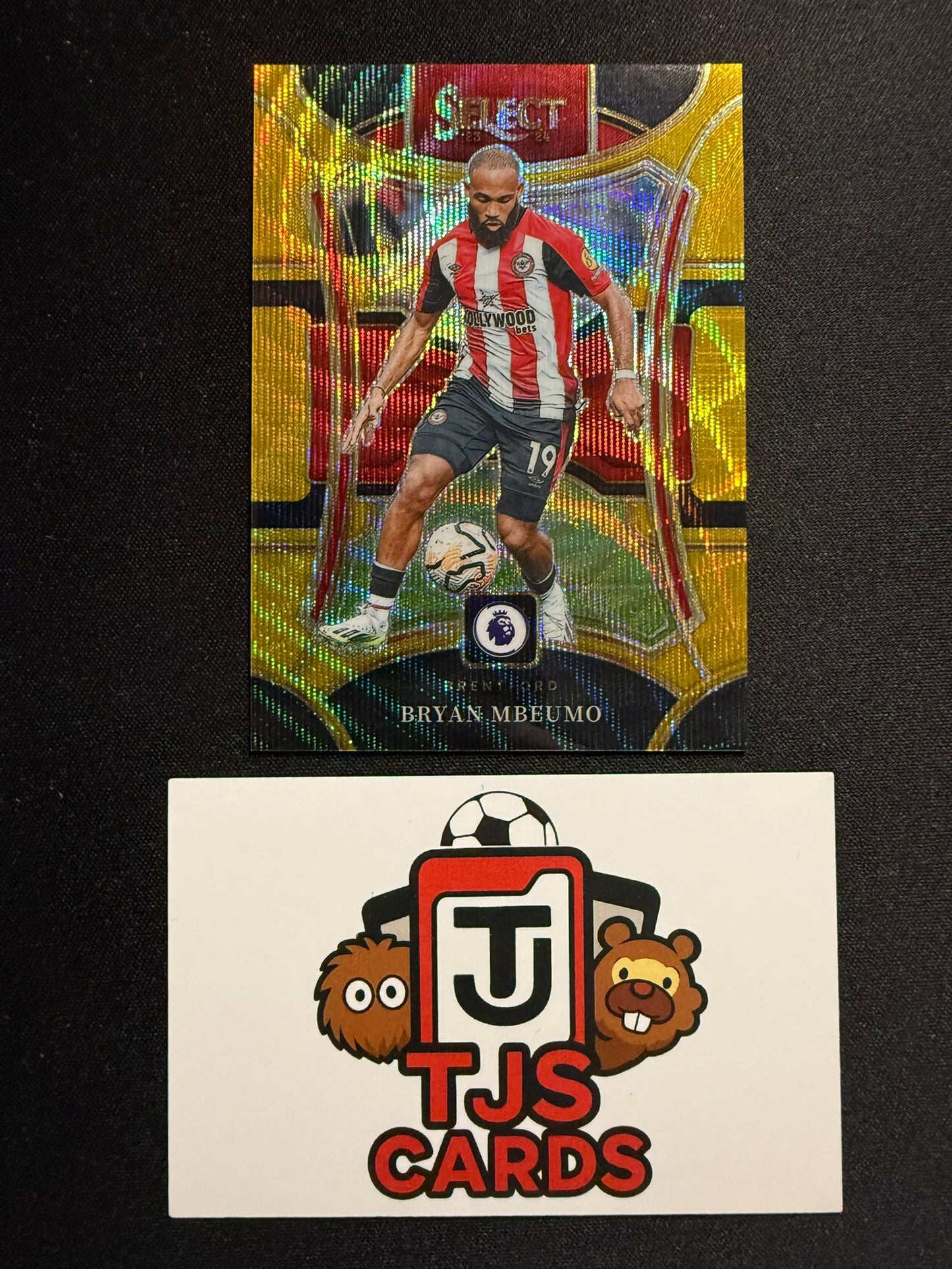 Bryan Mbeumo - Gold Wave /10 - Panini Select Premier League 2023/24