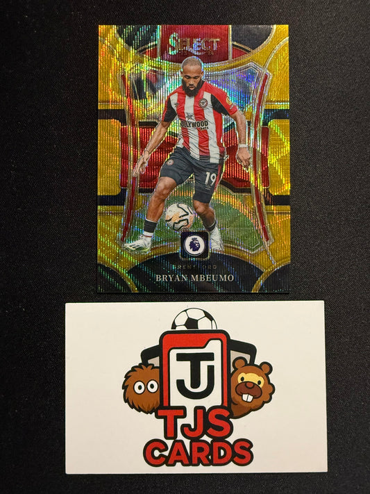Bryan Mbeumo - Gold Wave /10 - Panini Select Premier League 2023/24