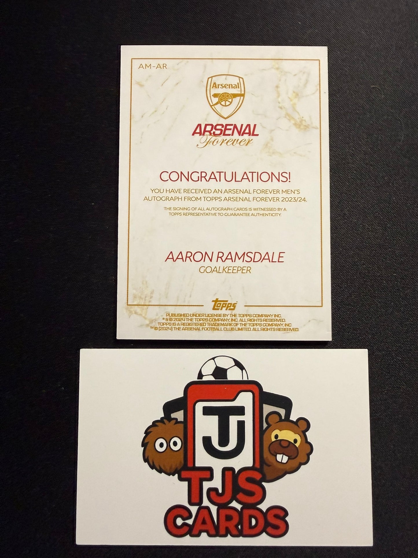 Aaron Ramsdale - Auto - TOPPS Arsenal Forever 2023/24