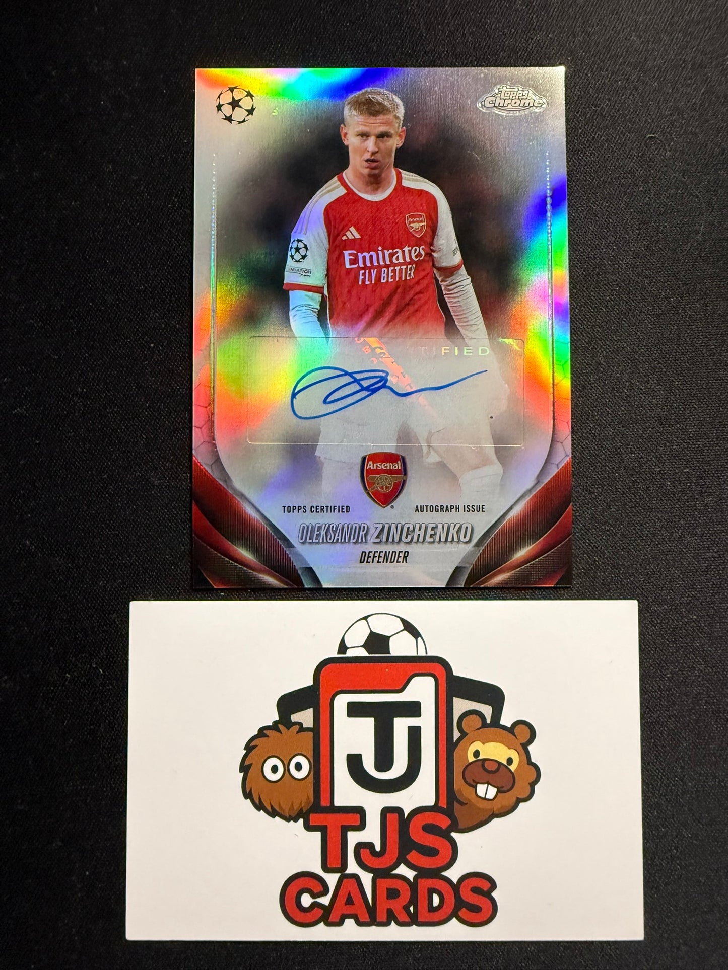 Oleksandr Zinchenko - Auto - TOPPS Chrome UCC 2023/24