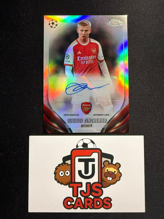 Oleksandr Zinchenko - Auto - TOPPS Chrome UCC 2023/24