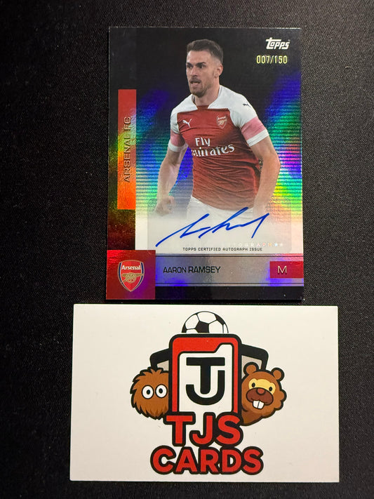 Aaron Ramsey - Auto /150 - TOPPS Arsenal Team Set 2025/26