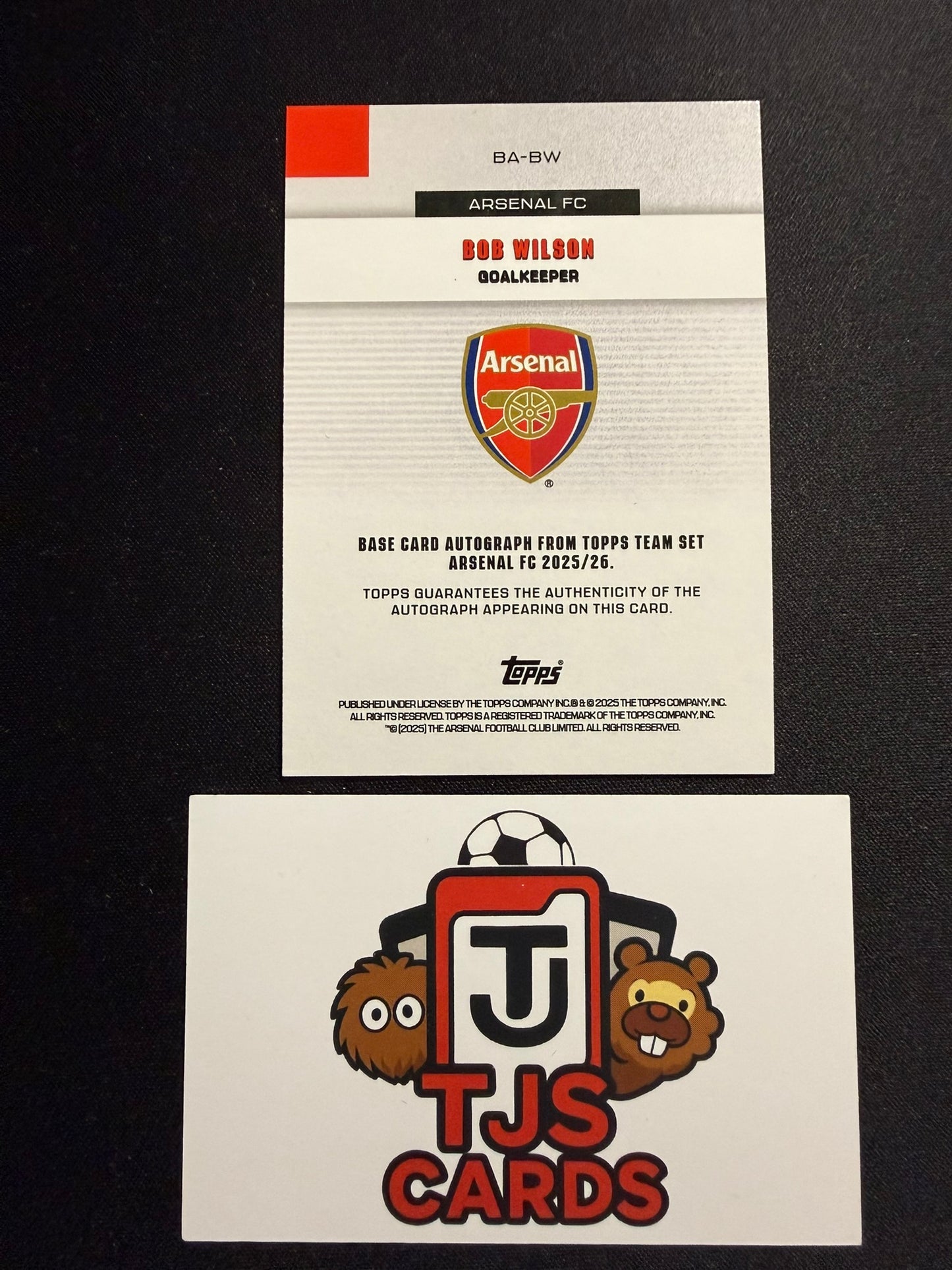 Bob Wilson - Auto /99 - TOPPS Arsenal Team Set 2025/26