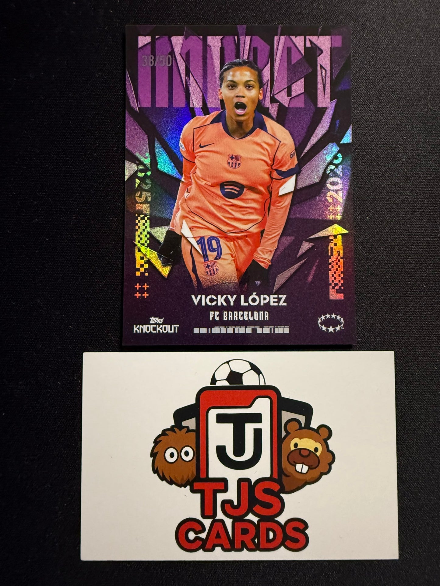 Vicky Lopez - Purple /50 - TOPPS UWCL Knockout 2025/26