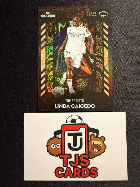 Linda Caicedo - Orange /25 - TOPPS UWCL Knockout 2025/26