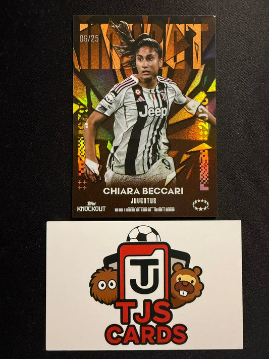 Chiara Beccari - Orange /25 - TOPPS UWCL Knockout 2025/26