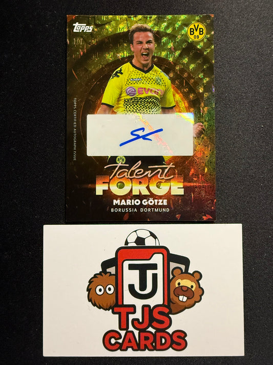 Mario Gotze - Foilfractor Auto 1/1 - TOPPS Focus Borrusia Dortmund 2025/26
