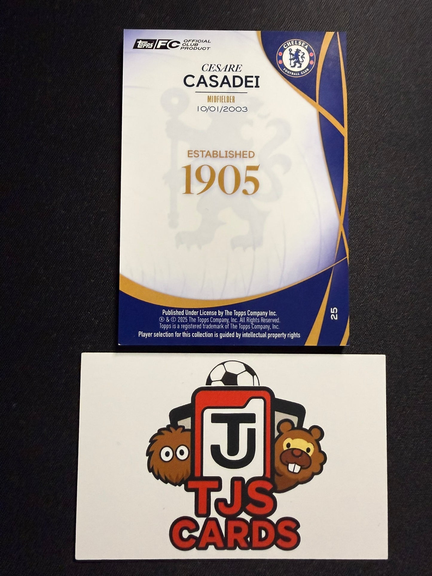 Cesare Casadei - Rookie - TOPPS Chelsea Lineage 120th Anniversary
