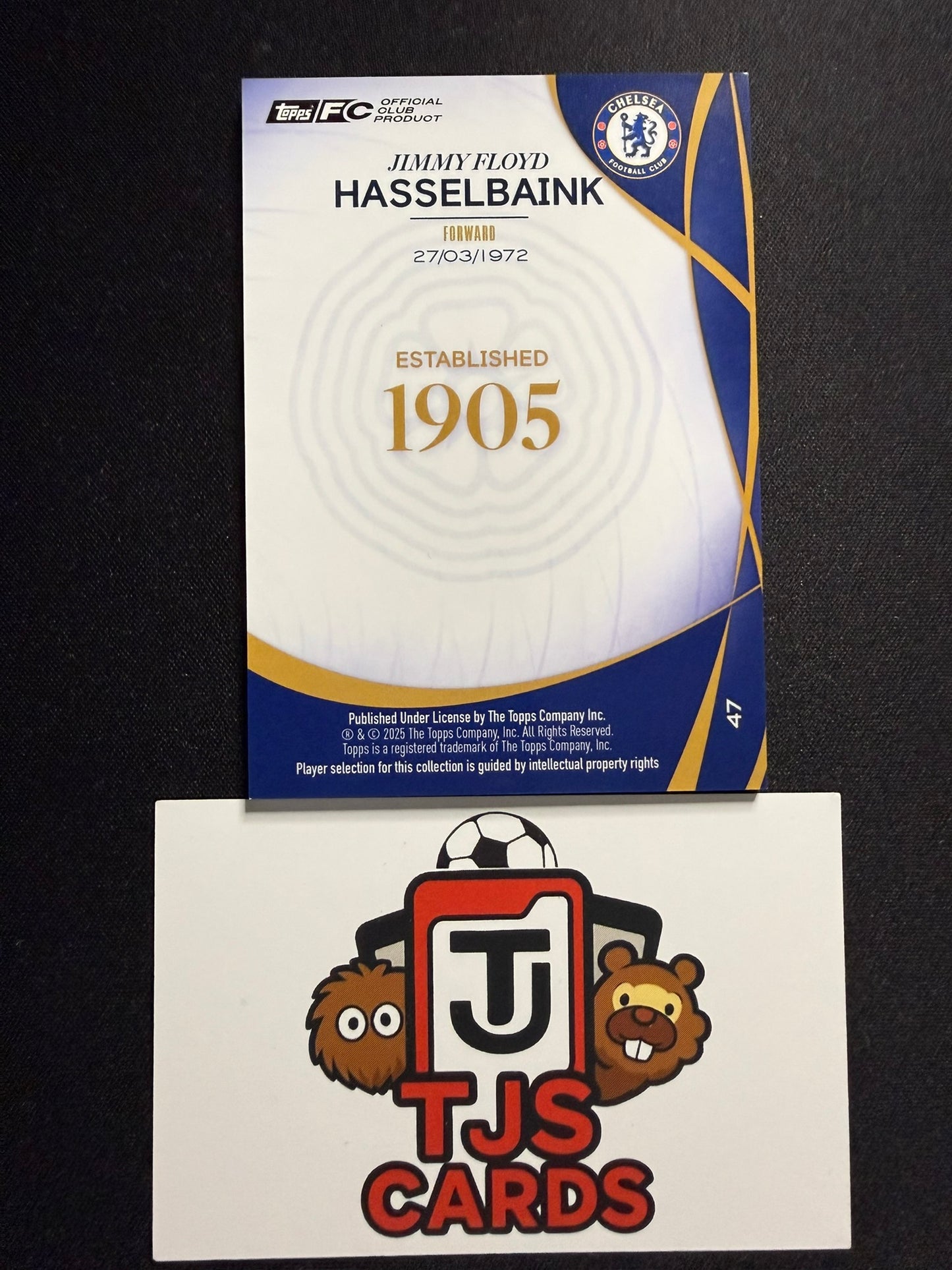 Jimmy Floyd Hasselbaink - TOPPS Chelsea Lineage 120th Anniversary