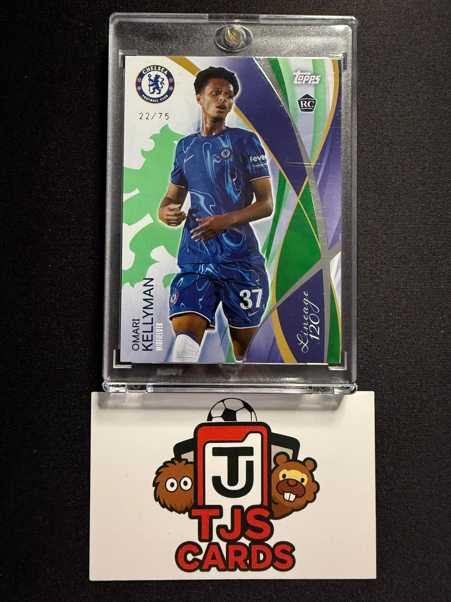 Omari Kellyman - Rookie Green /75 - TOPPS Chelsea Lineage 120th Anniversary