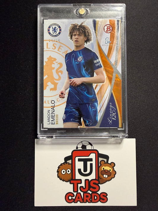 Landon Emenalo - 1st Bowman Orange /25 - TOPPS Chelsea Lineage 120th Anniversary