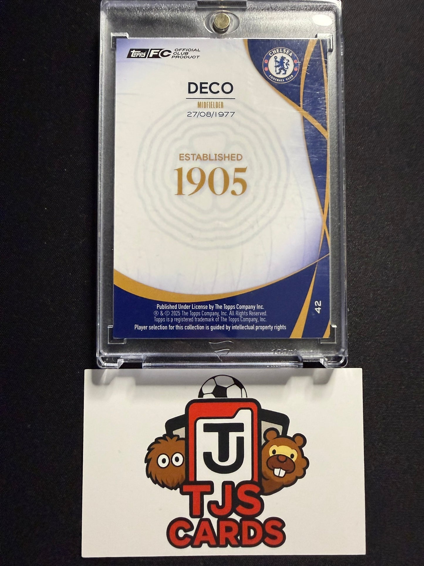 Deco - Orange /25 - TOPPS Chelsea Lineage 120th Anniversary