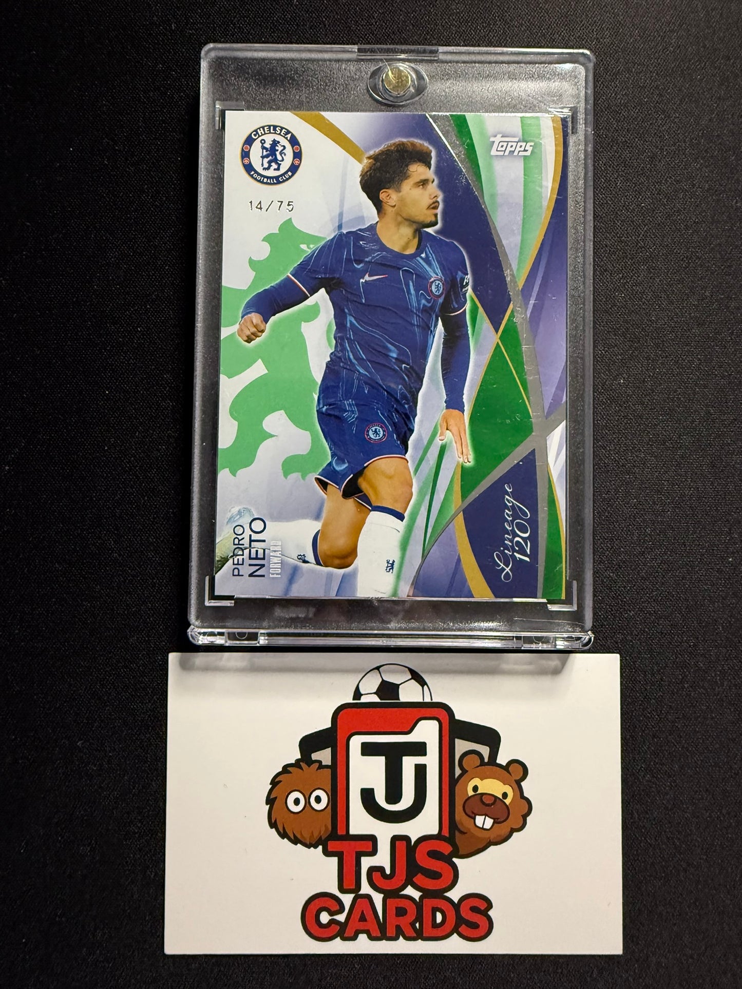 Pedro Neto - Green /75 - TOPPS Chelsea Lineage 120th Anniversary