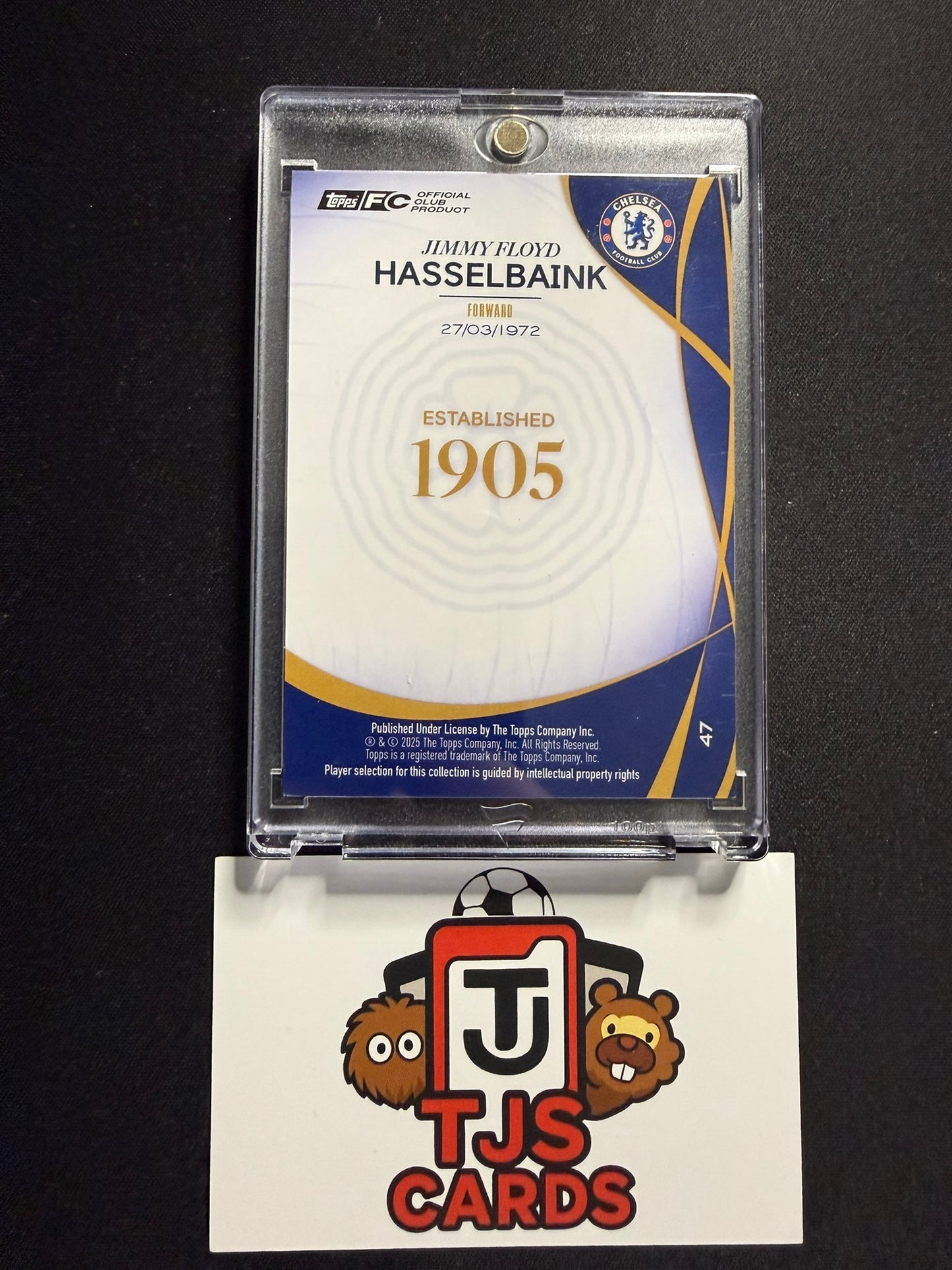Jimmy Floyd Hasselbaink - Black /10 - TOPPS Chelsea Lineage 120th Anniversary