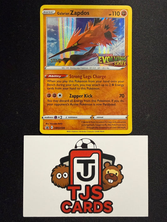 Galarian Zapdos - Evolving Skies Staff Promo SWSH124 - Pokemon
