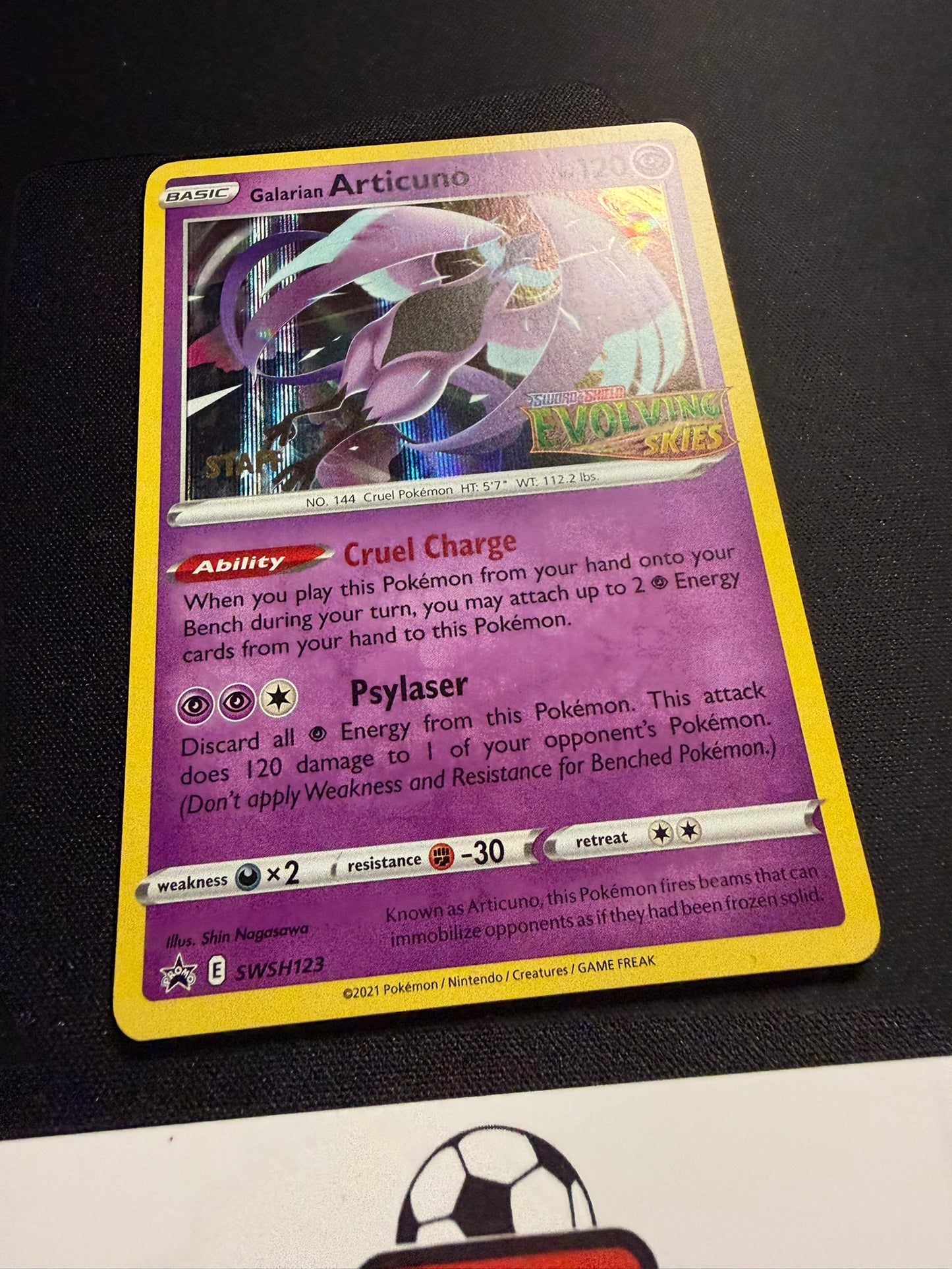 Galarian Articuno - Evolving Skies Staff Promo SWSH123 - Pokemon