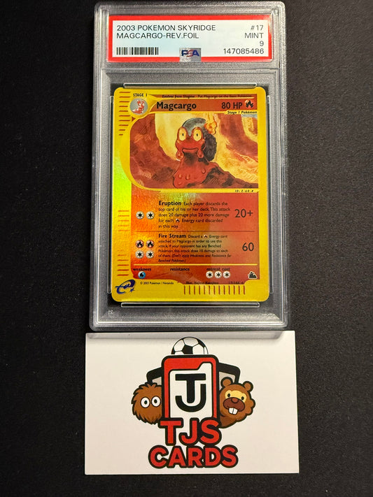 Magcargo - PSA 9 - Reverse Holo Skyridge 17/144 - Pokemon