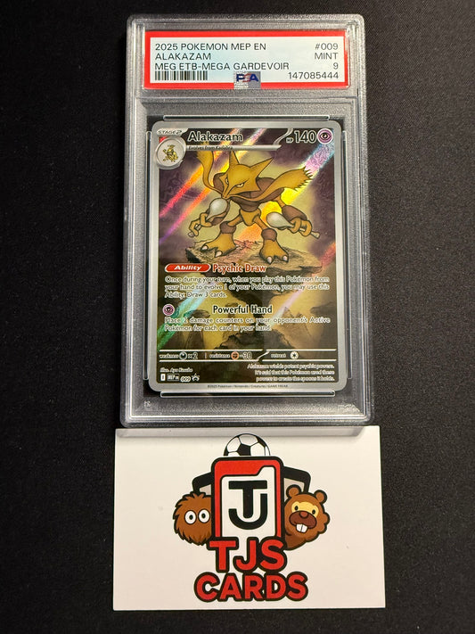 Alakazam - PSA 9 - Mega Evolutions Black Star Promo 009 - Pokemon