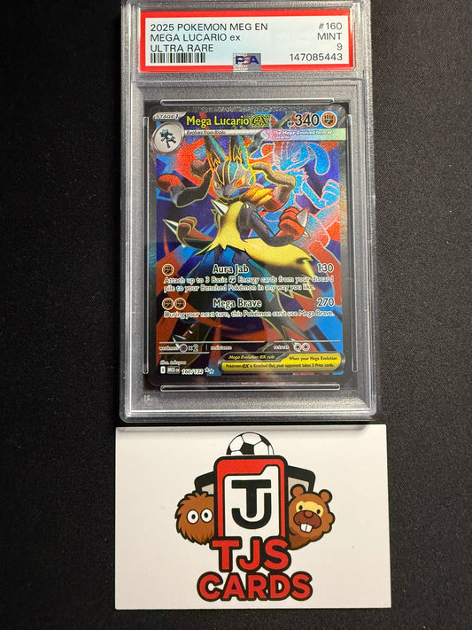 Mega Lucario ex - PSA 9 - Mega Evolutions 160/132 - Pokemon