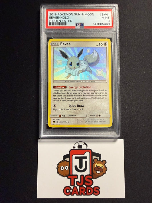 Eevee - PSA 9 - Hidden Fates SV41/SV94 - Pokemon