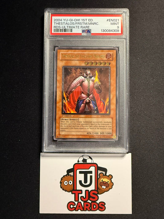 Thestalos The Firestorm Monarch - PSA 9 - Ultimate Rare 1st Edition RDS-EN021 - YuGiOh