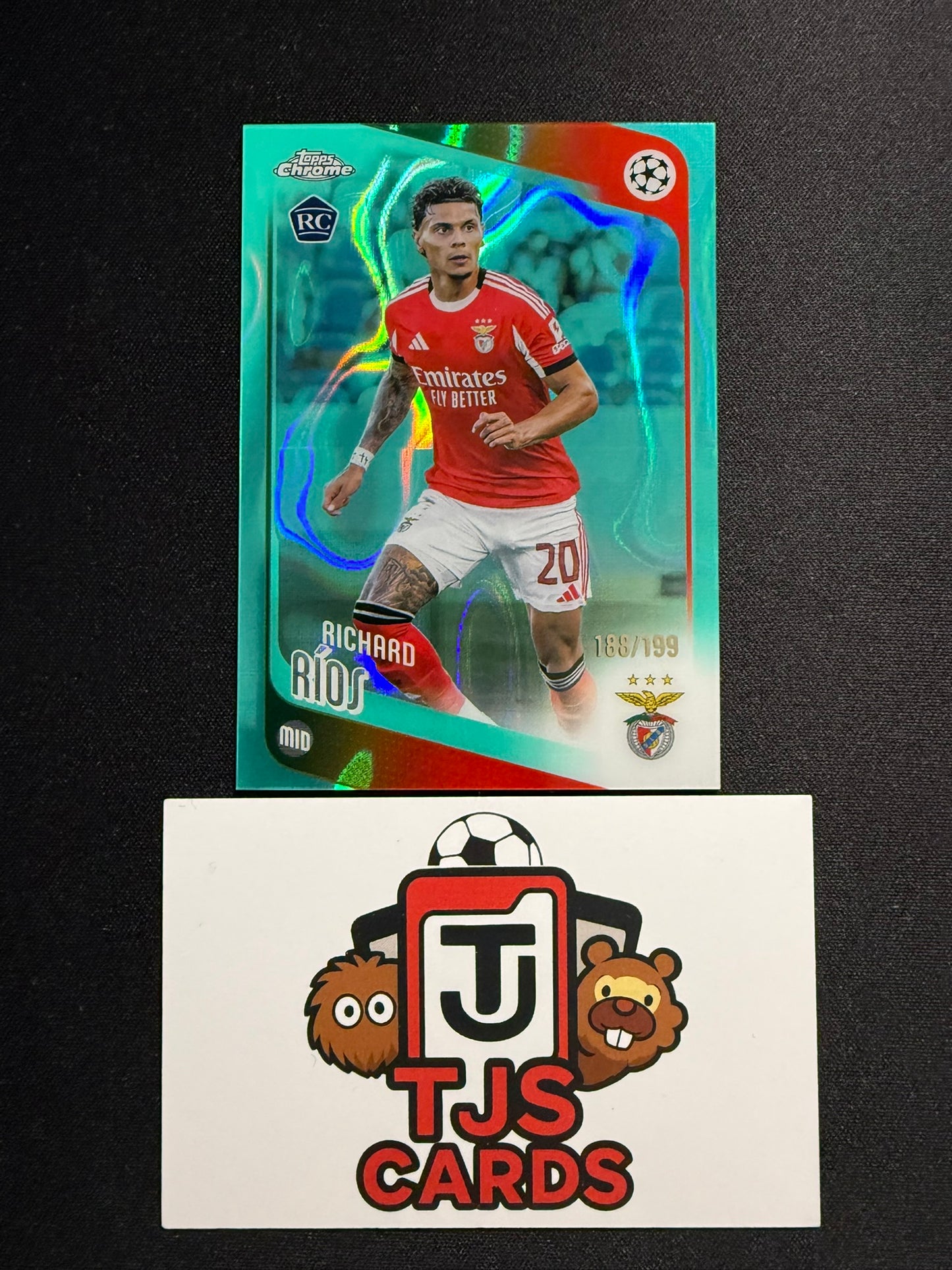 Richard Rios - Rookie Aqua Lava /199 - TOPPS Chrome UCC 2025/26