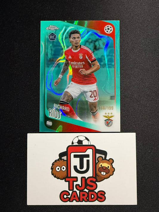 Richard Rios - Rookie Aqua Lava /199 - TOPPS Chrome UCC 2025/26