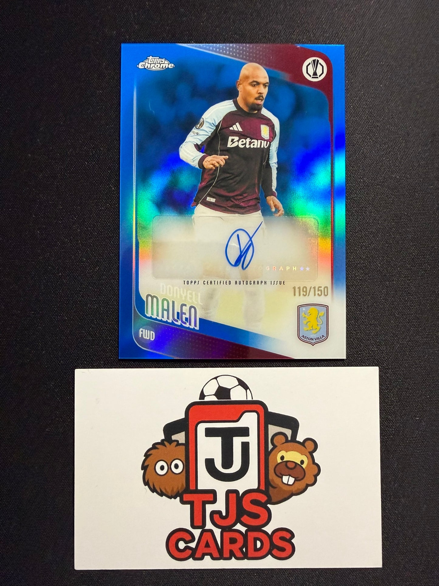 Donyell Malen - Blue Auto /150 - TOPPS Chrome UCC 2025/26