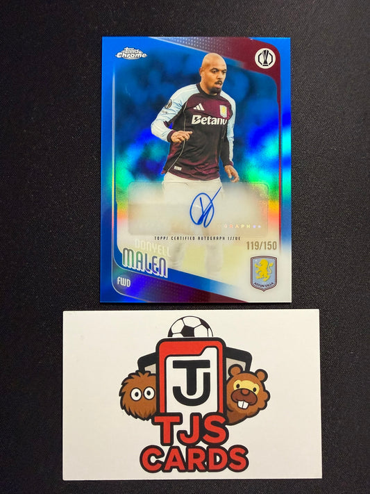 Donyell Malen - Blue Auto /150 - TOPPS Chrome UCC 2025/26