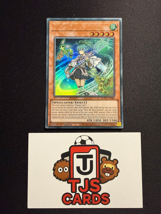 Wynn The Wind Channeler - NO NAME IMPRINT MISRPINT - Ultra Rare 1st Edition ROTD-EN086 - YuGiOh
