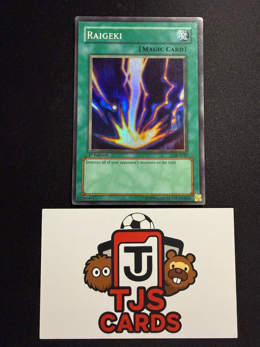 Raigeki - Super Rare 1st Edition LOB-E042 - MP - YuGiOh