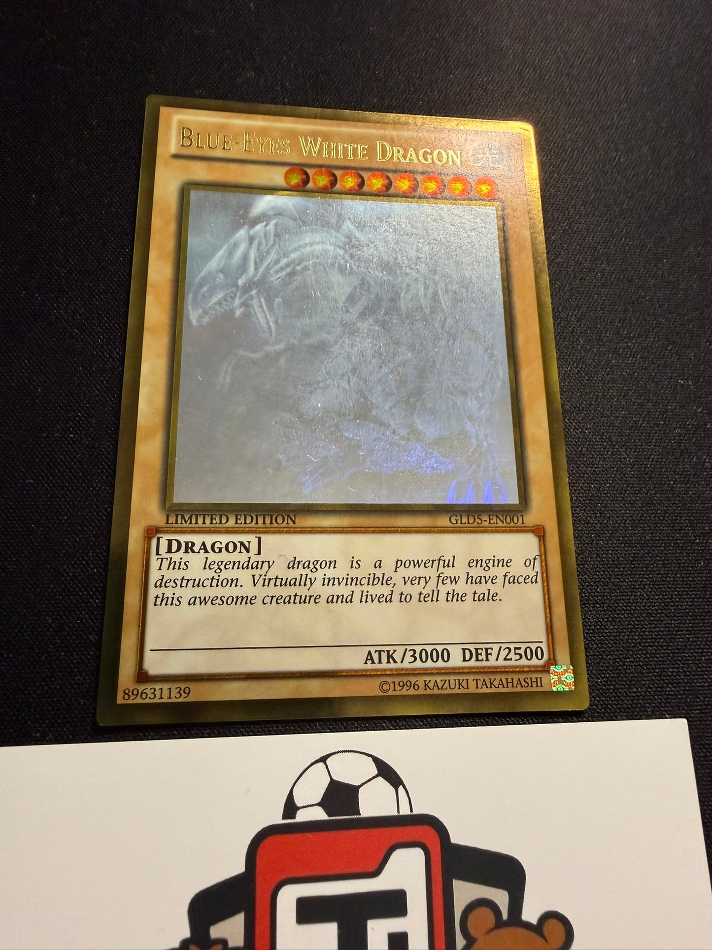 Blue-Eyes White Dragon - Gold Ghost Rare Limited Edition GLD5-EN001 - LP - YuGiOh
