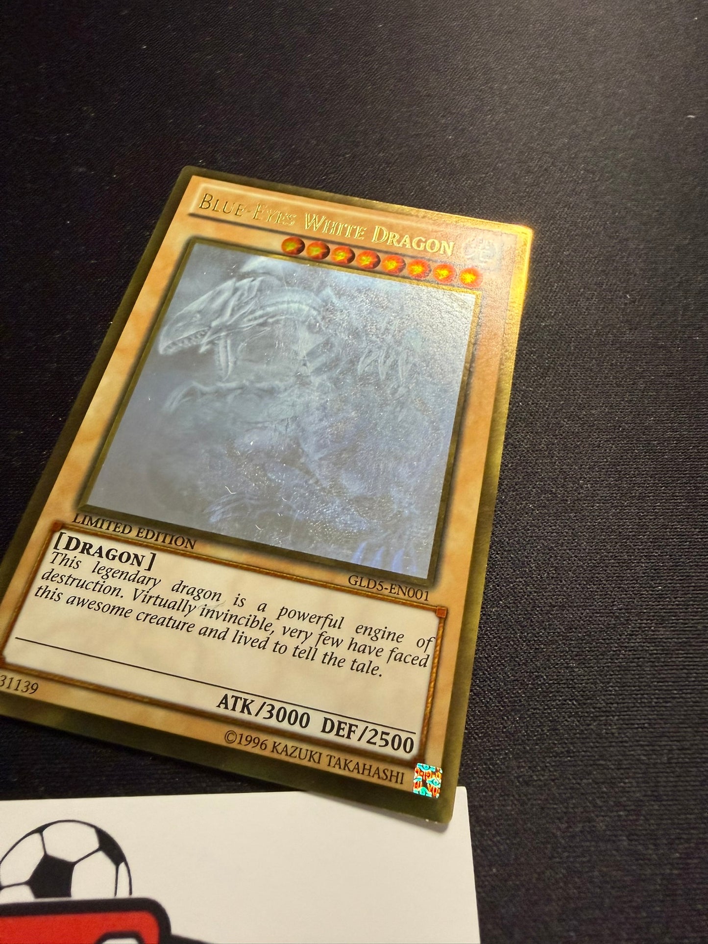 Blue-Eyes White Dragon - Gold Ghost Rare Limited Edition GLD5-EN001 - LP - YuGiOh