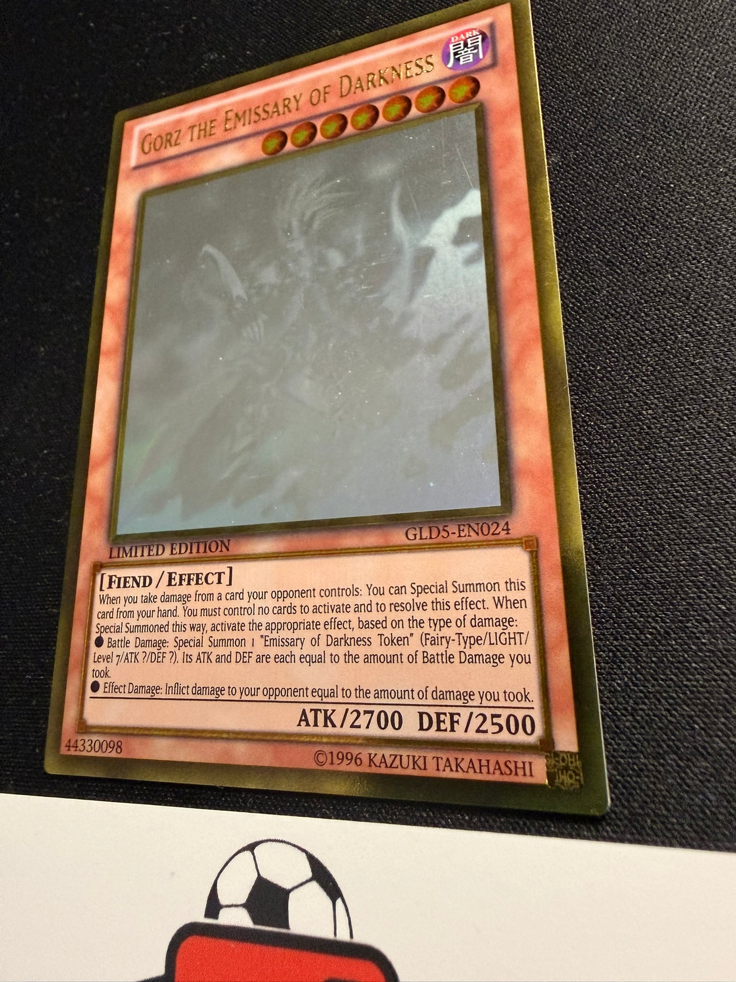 Gorz The Emissary Of Darkness - Gold Ghost Rare Limited Edition GLD5-EN024 - YuGiOh