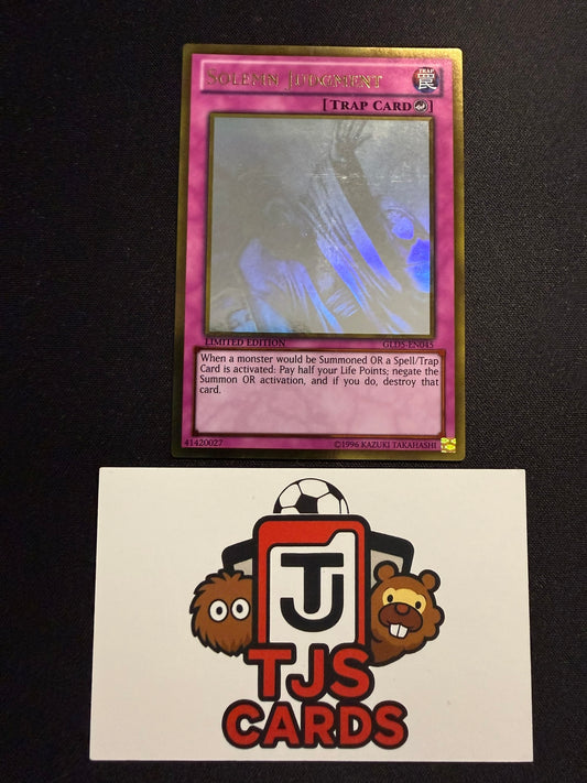 Solemn Judgment - Gold Ghost Rare Limited Edition GLD5-EN045 - YuGiOh