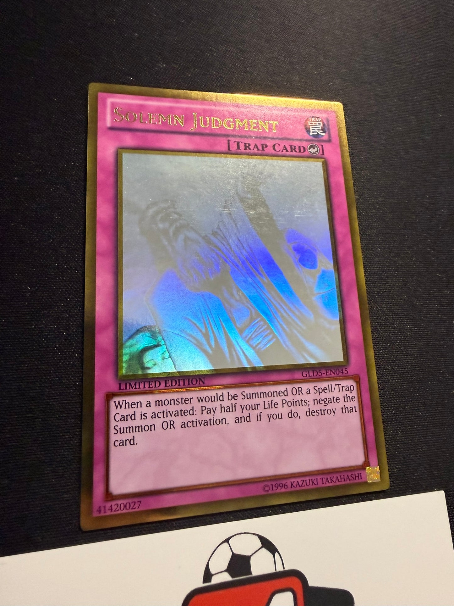 Solemn Judgment - Gold Ghost Rare Limited Edition GLD5-EN045 - YuGiOh