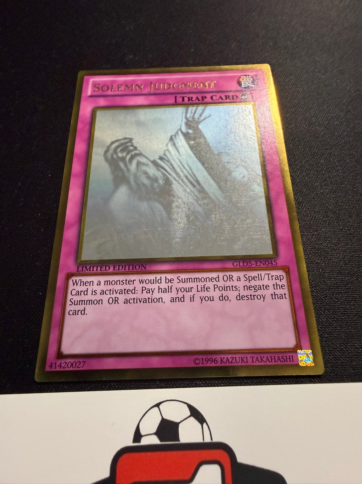 Solemn Judgment - Gold Ghost Rare Limited Edition GLD5-EN045 - YuGiOh