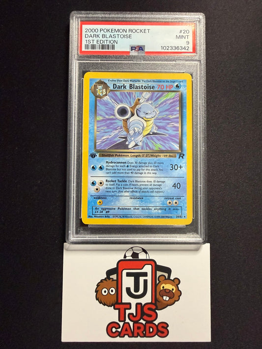 Dark Blastoise - PSA 9 - Non-Holo 1st Edition Rocket 20/82 - Pokemon