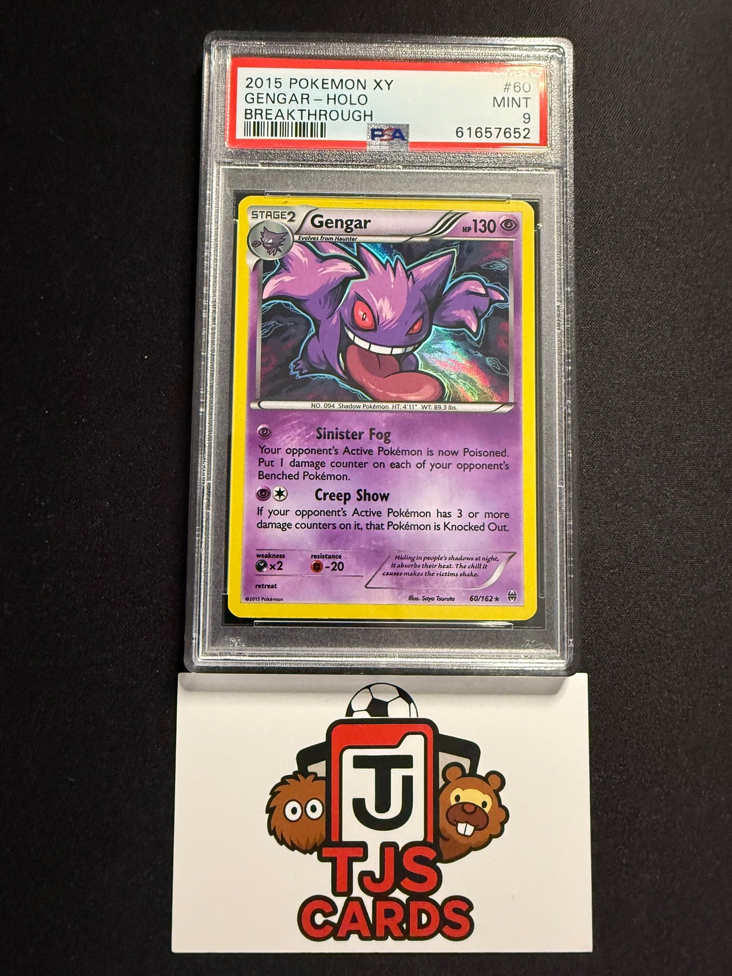 Gengar - PSA 9 - Holo Breakthrough 60/162 - Pokemon