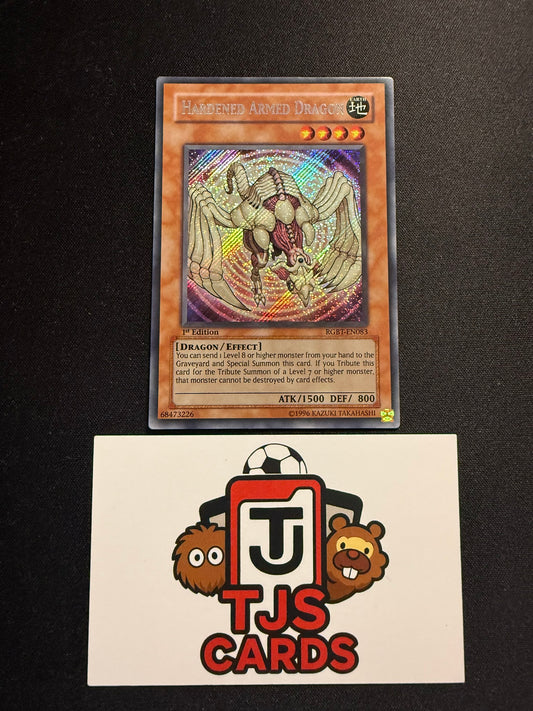 Hardened Armed Dragon - Secret Rare 1st Edition RGBT-EN083 - LP - YuGiOh