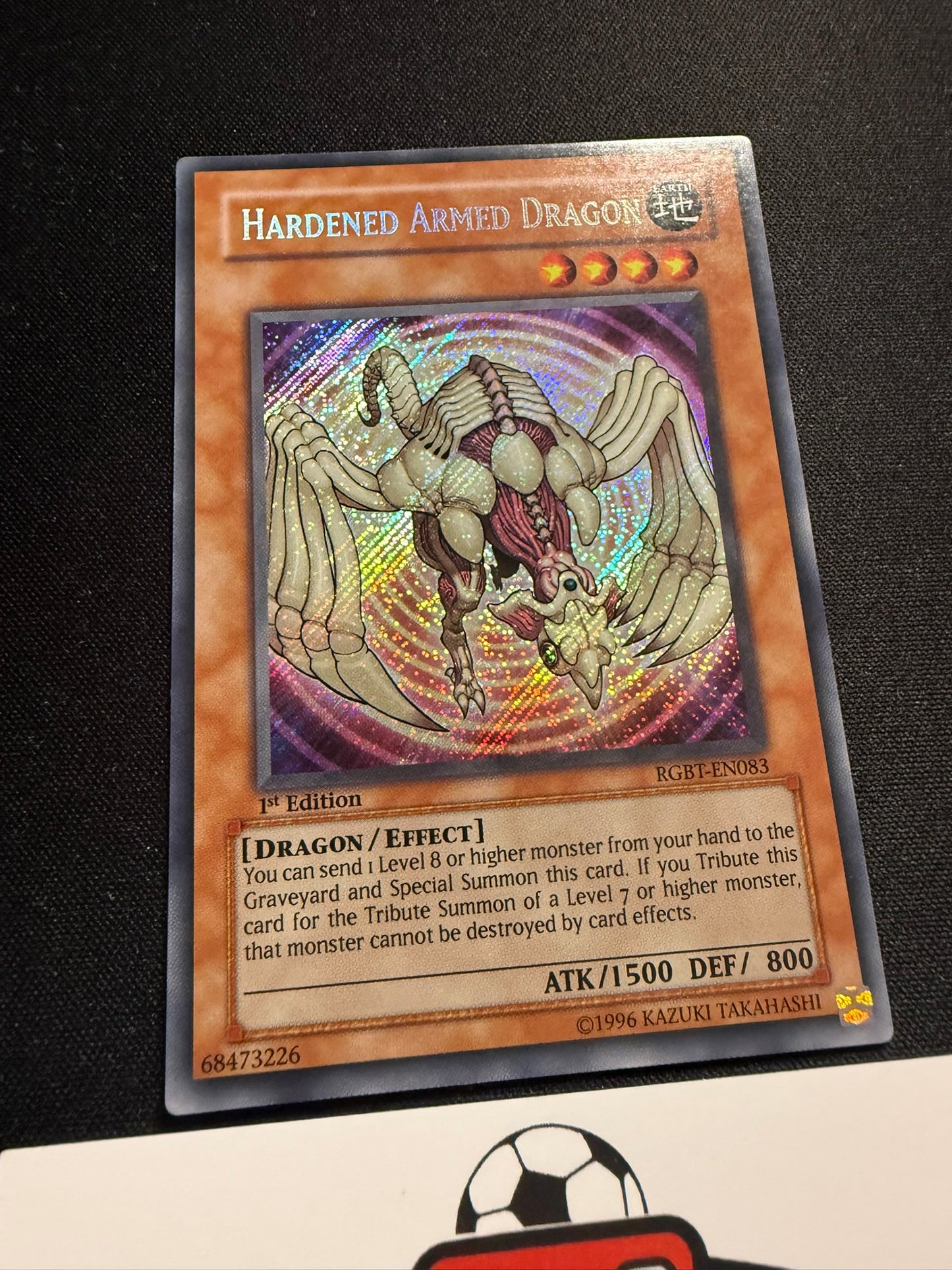 Hardened Armed Dragon - Secret Rare 1st Edition RGBT-EN083 - LP - YuGiOh