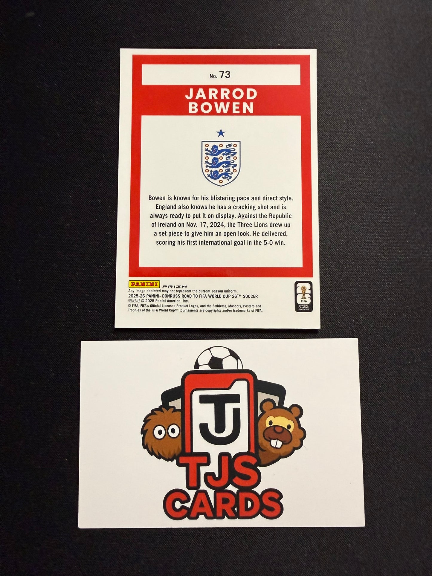 Jarrod Bowen - Argyle SP - Panini Donruss Road To World Cup 2026