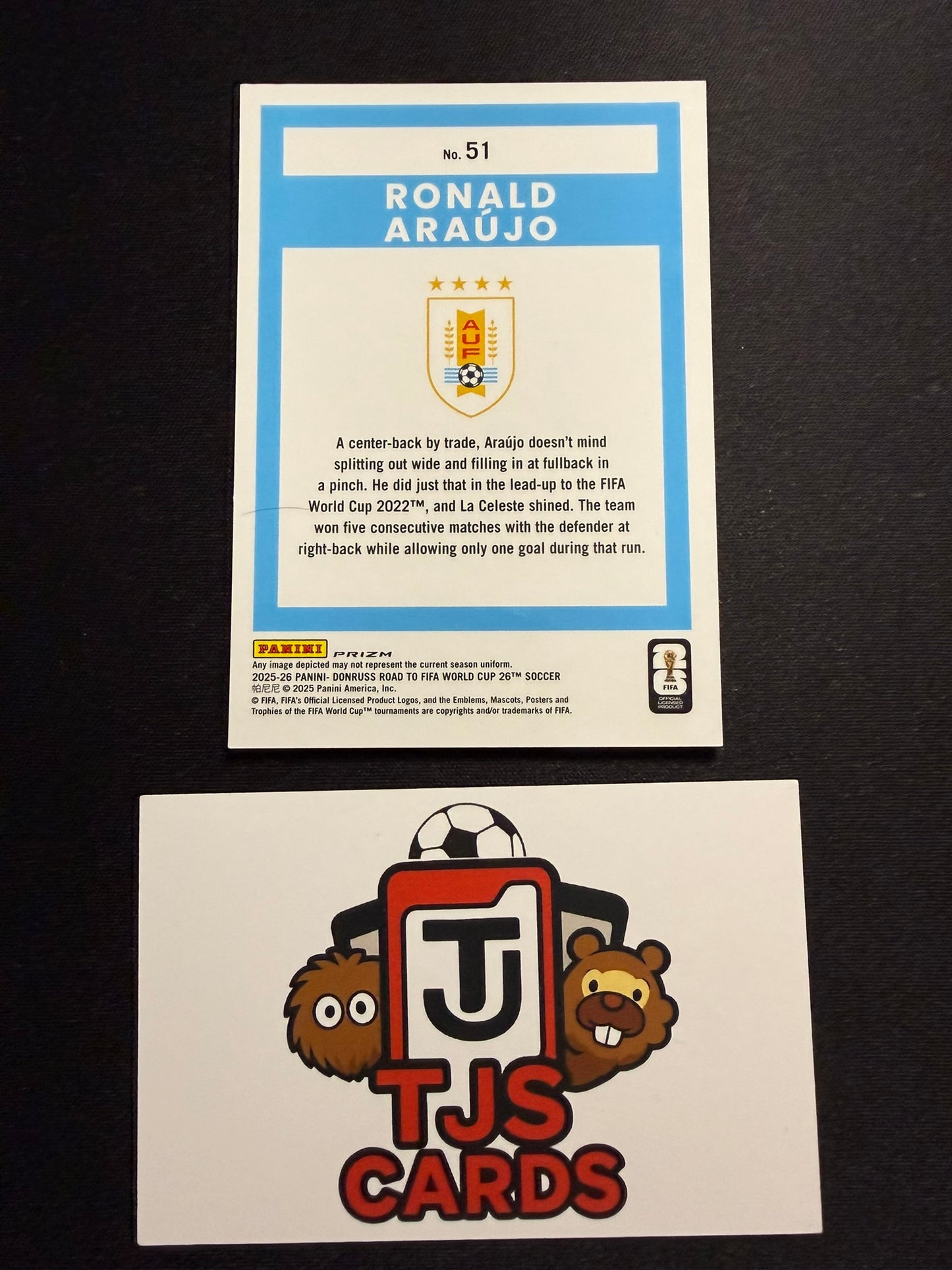 Ronald Araujo - Argyle SP - Panini Donruss Road To World Cup 2026