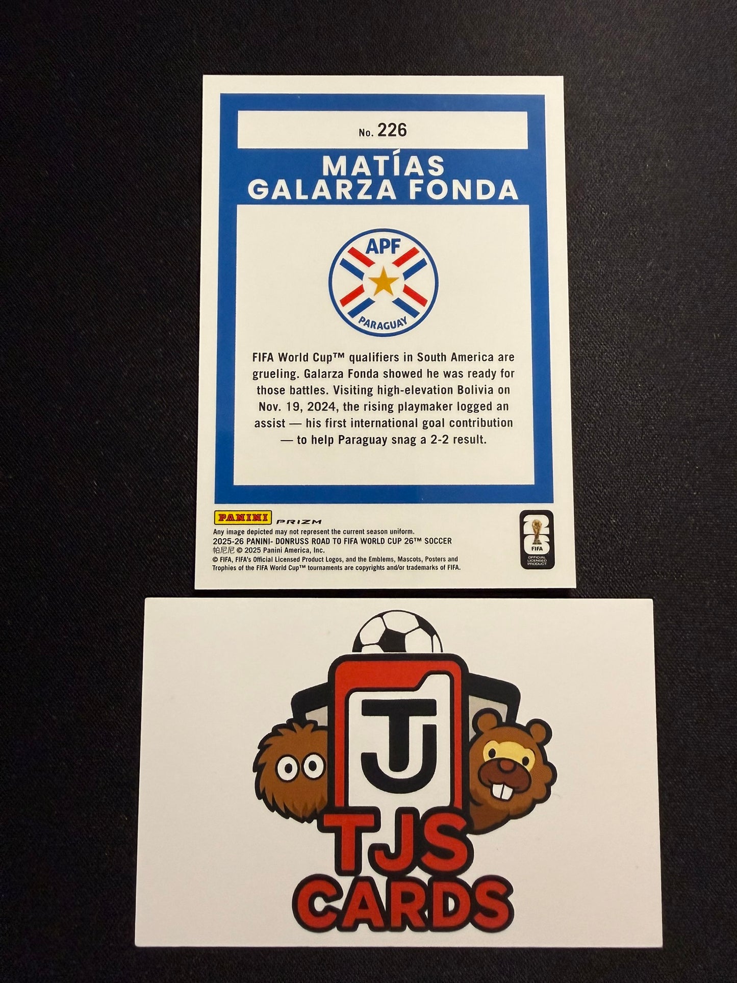 Matias Galarza Fonda - Rated Rookie Argyle SP - Panini Donruss Road To World Cup 2026