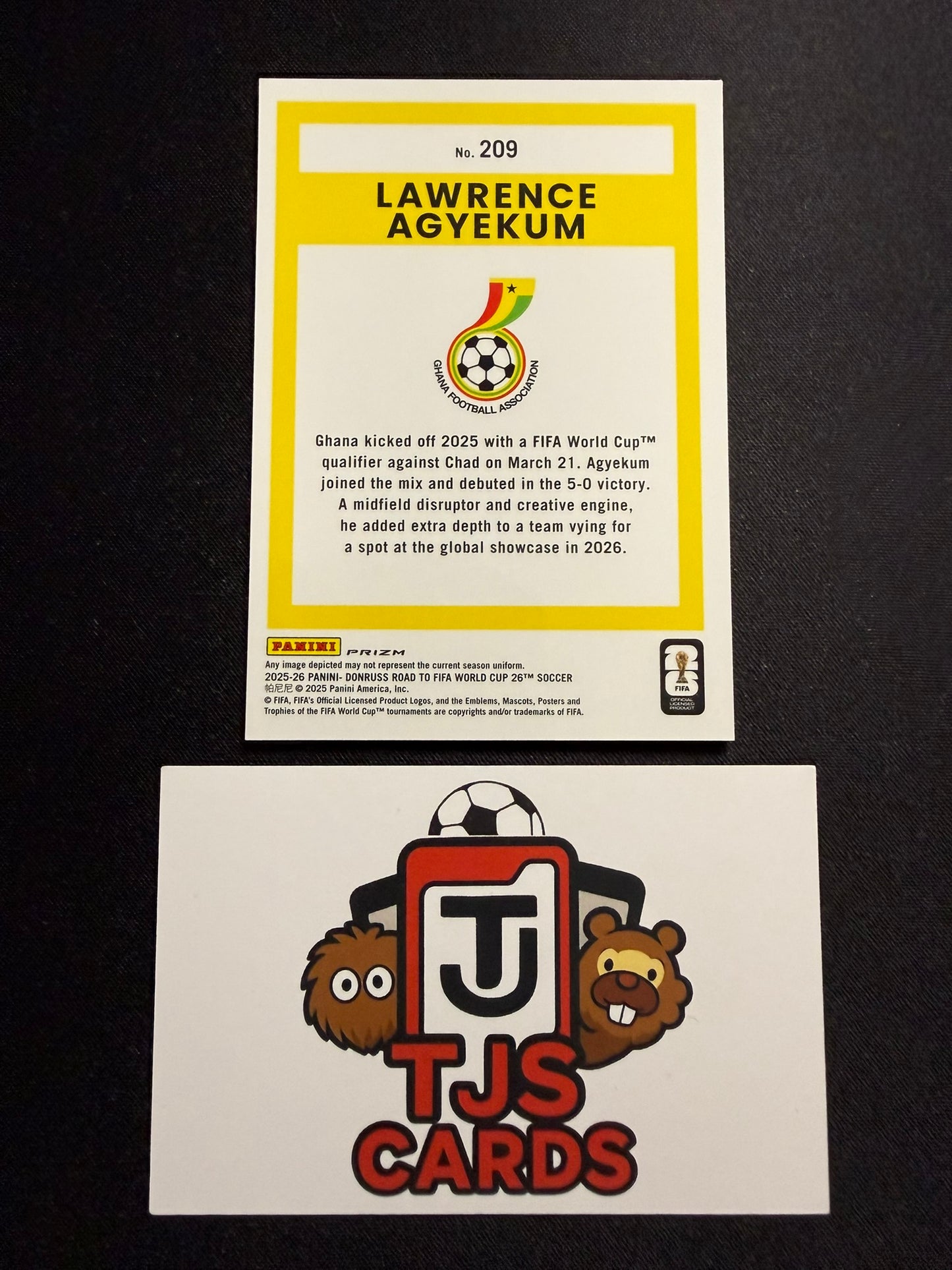 Lawrence Agyekum - Rated Rookie Argyle SP - Panini Donruss Road To World Cup 2026