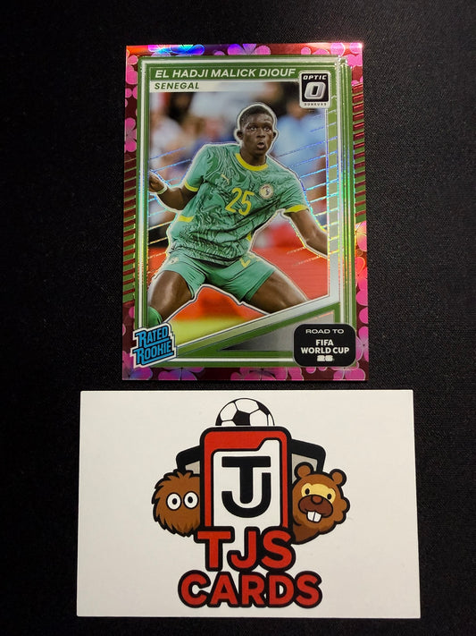 El Hadji Malick Diouf - Rated Rookie Plum Blossom - Panini Donruss Road To World Cup 2026